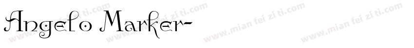 Angelo Marker字体转换